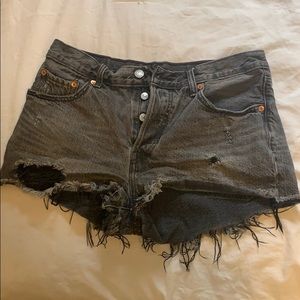 levi’s 501 high rise jean shorts